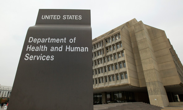 The headquarters of the U.S. Department of Health and Human Services is seen in Washington in this file photo. The department Feb. 1 issued revised regulations related to the contraception mandate and religious concerns under the Patient Protection and A ffordable Care Act. U.S. bishops had lambasted the mandate as violating religious freedom. (CNS photo/Nancy Phelan Wiechec)
