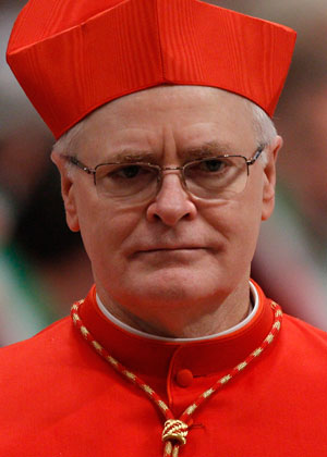 Brazilian Cardinal Odilo Pedro Scherer of Sao Paulo, is eligible to vote in the upcoming conclave. He is pictured in a 2010 file photo. (CNS photo/Paul Haring)