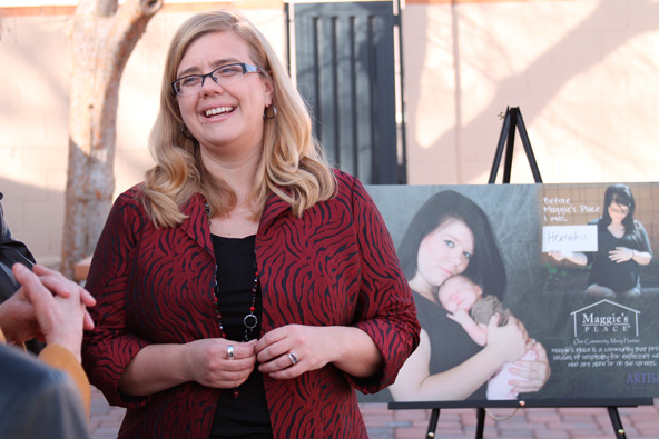 Mary Peterson, co-founder and executive director of Maggie’s Place, gave more than 550 pregnant women a place to start anew during 13 years. (Ambria Hammel/CATHOLIC SUN)
