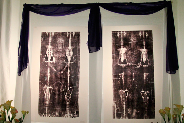 This marks the second year that St. Maria Goretti Parish will host its Shroud of Turin exhibit in the final days of Lent. (Ambria Hammel/CATHOLIC SUN_