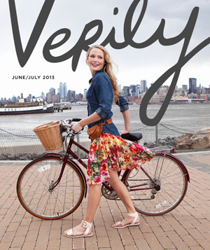 This is the debut cover of "Verily," a magazine and website produced by five young Catholic women. Both outlets will feature articles and blogs on culture, lifestyle, relationships and style in an effort to "build women up," the editors said. (CNS photo/ courtesy Verily)