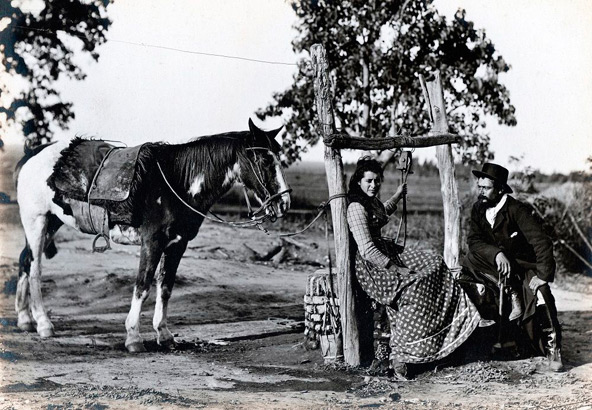This undated photograph by Francisco "Paco" Ayerza is part of the Vatican exhibit, "Argentina, the Gaucho: Tradition, Art and Faith," which runs until June 16. The exhibit on gauchos, or cowboys, was planned before the election of Argentine Pope Francis. (CNS photo/courtesy of the exhibit)
