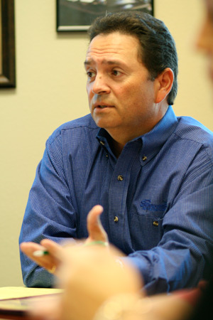 Ric Serrano, president of Serrano’s, a local restaurant chain, voiced his concerns about the Obama administration’s HHS contraceptive mandate. (J.D. Long-Garcia/CATHOLIC SUN FILE PHOTO)