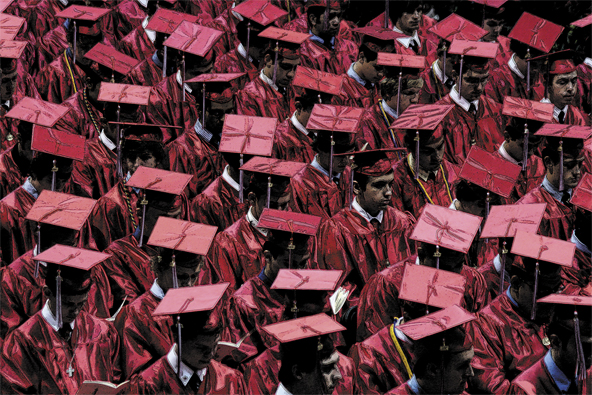 Students graduating from Catholic high schools will be ready for the challenges they face in college. (Photo illustration by Mick Welsh/CATHOLIC SUN)