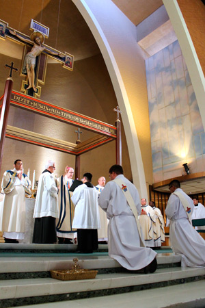Bishop Thomas J. Olmsted ordained Chris Axline and Kurt Perera to the priesthood June 1 at Ss. Simon and Jude Cathedral (J.D. Long-García/CATHOLIC SUN)