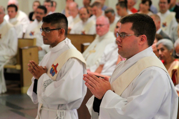 Fr. Kurt Perera and Fr. Chris Axline will serve the Diocese of Phoenix alongside their brother priests after their June 1 ordination at Ss. Simon and Jude Cathedral (Ambria Hammel/CATHOLIC SUN)