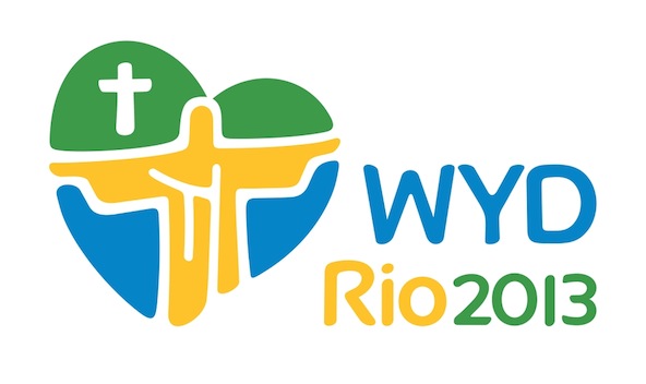 The English-language version of the winning logo for World Youth Day to be held in Rio de Janeiro July 23-28, 2013. Gustavo Huguenin, 25, a Brazilian from Rio de Janeiro, is the creator of the winning logo. (CNS/World Youth Day)