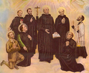 Jesuit Father Jean de Brebeuf and the North American Martyrs. 