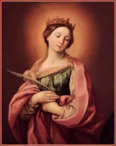 Saint Catherine of Alexandria, Vizcaino’s namesake of Santa Catalina Island. 