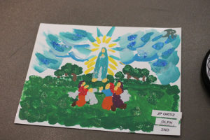 Award-winning art from J.P. Ortiz, second grader at Our Lady of Perpetual Help in Glendale. 