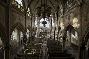 A photo taken Dec. 7 by photographer Matthew Christopher shows the inside of St. Bonaventure Church in Philadelphia. The photo is part of a gallery presentation by Christopher titled "Abandoned America." (CNS photo/Matthew Christopher, Abandoned America)