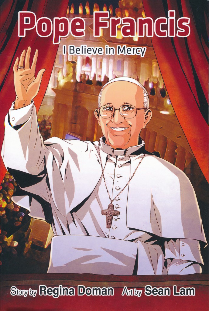 "Pope Francis: I Believe in Mercy" tells the story of the pontiff's early years in Argentina through his election in March 2013. The comic book is a new biography written by Regina Doman, a resident and parishioner at St. John the Baptist Church in Front Royal, Va. (CNS/courtesy Regina Doman)