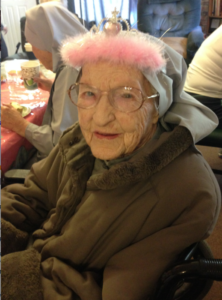 Sr. ___ at her 99th birthday celebration (courtesy image)