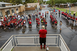 Principal leads prayer on first day at Arizona Catholic school