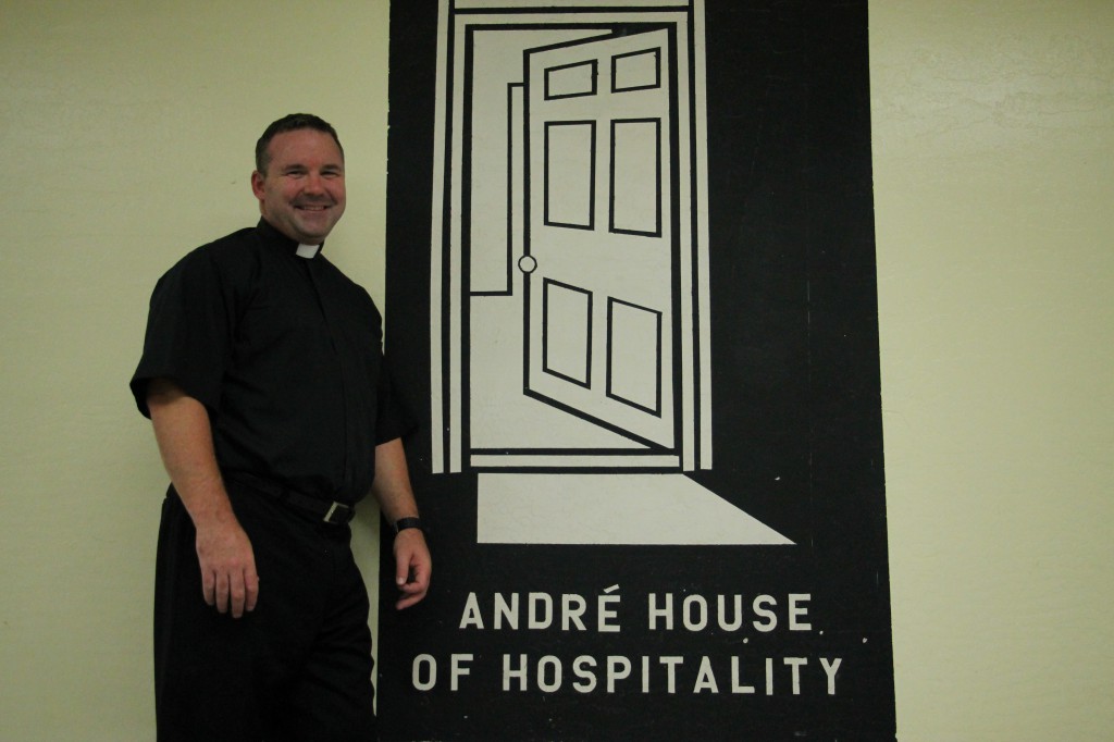 Holy Cross Father Tom Doyle is the new executive director of André House, which offers an open door policy welcoming guests in need of food or hospitality. (Ambria Hammel/CATHOLIC SUN)