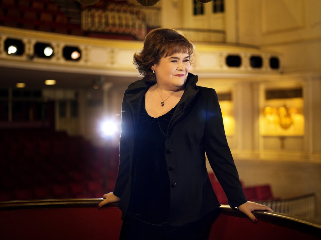 Scottish singer Susan Boyle poses for a photo Aug. 31. In 2009 Boyle, a Catholic, came in second place on "Britain's Got Talent" and has since released six albums. The singer, who launched her first U.S. tour in October, says that "without God, you can do nothing." (CNS photo/Jason Bell) 