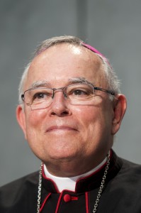 Archbishop Charles J. Chaput of Philadelphia attends a press conference at the Vatican Sept. 16. Archbishop Chaput gave updates regarding the Sept. 22-27, 2015, World Meeting of Families in Philadelphia. (CNS photo/Massimiliano Migliorato)
