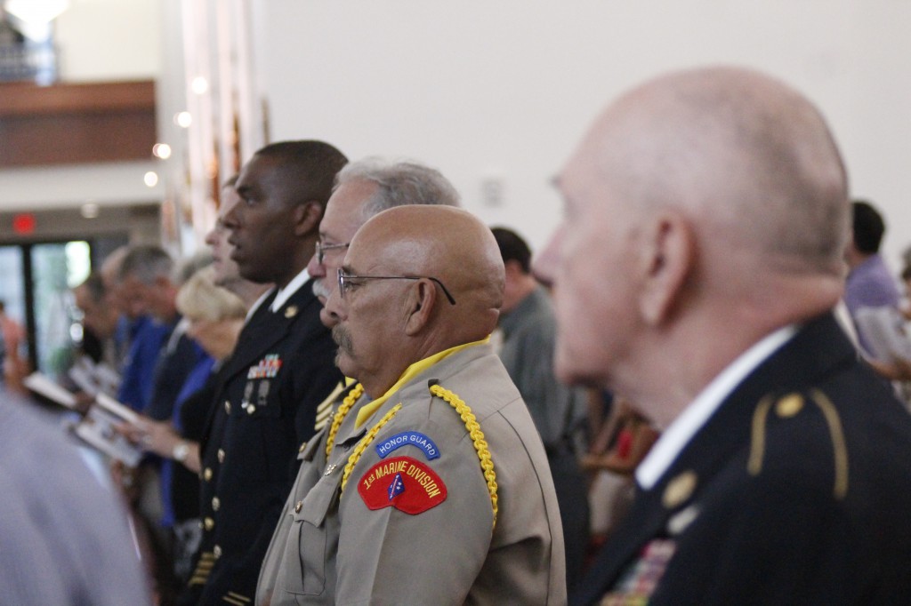 Arizona is home to more than half a million veterans of the U.S. military. They, along with many of those on active duty, were honored at the Nov. 2 veterans Mass at All Saints Parish. 