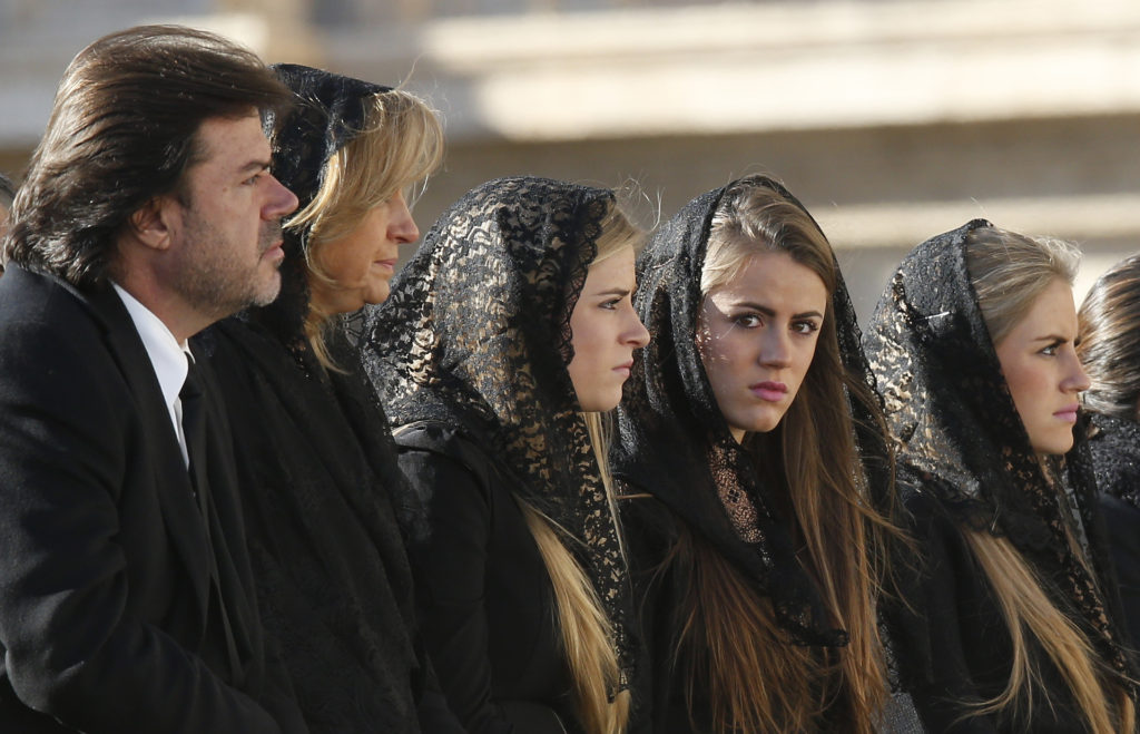 Family members attend Pope Francis' general audience in St. Peter's Square at the Vatican Dec. 10. In his talk, the pope reviewed the October extraordinary Synod of Bishops on the family. (CNS photo/Paul Haring)