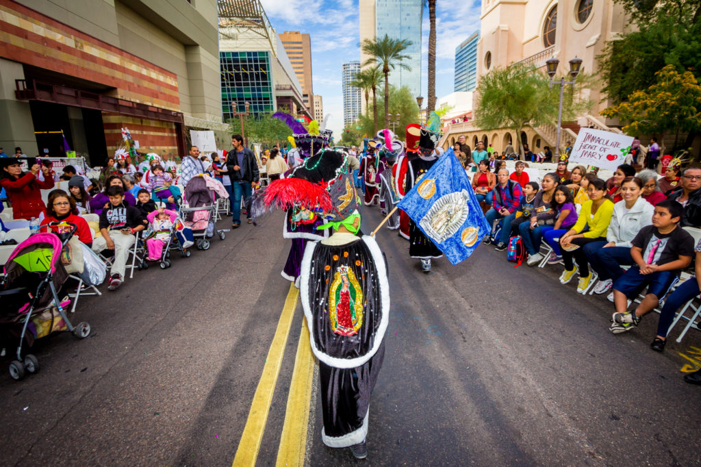 Thousands of people were drawn to the streets of downtown Phoenix Dec. 6 in our outpouring of love for Our Lady of Guadalupe at the annual Honor Your Mother event. (Billy Hardiman/CATHOLIC SUN)