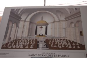 Rendering of the interior of St. Bernadette Parish in Scottsdale