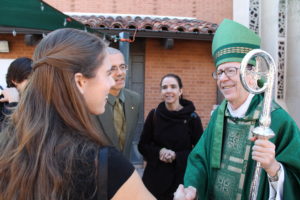 Bishop Thomas J. Olmsted told pro-life advocates gathered at the Mass for the Unborn that the heart of prayer is surrendering to God and listening for His response. (Joyce Coronel/CATHOLIC SUN)