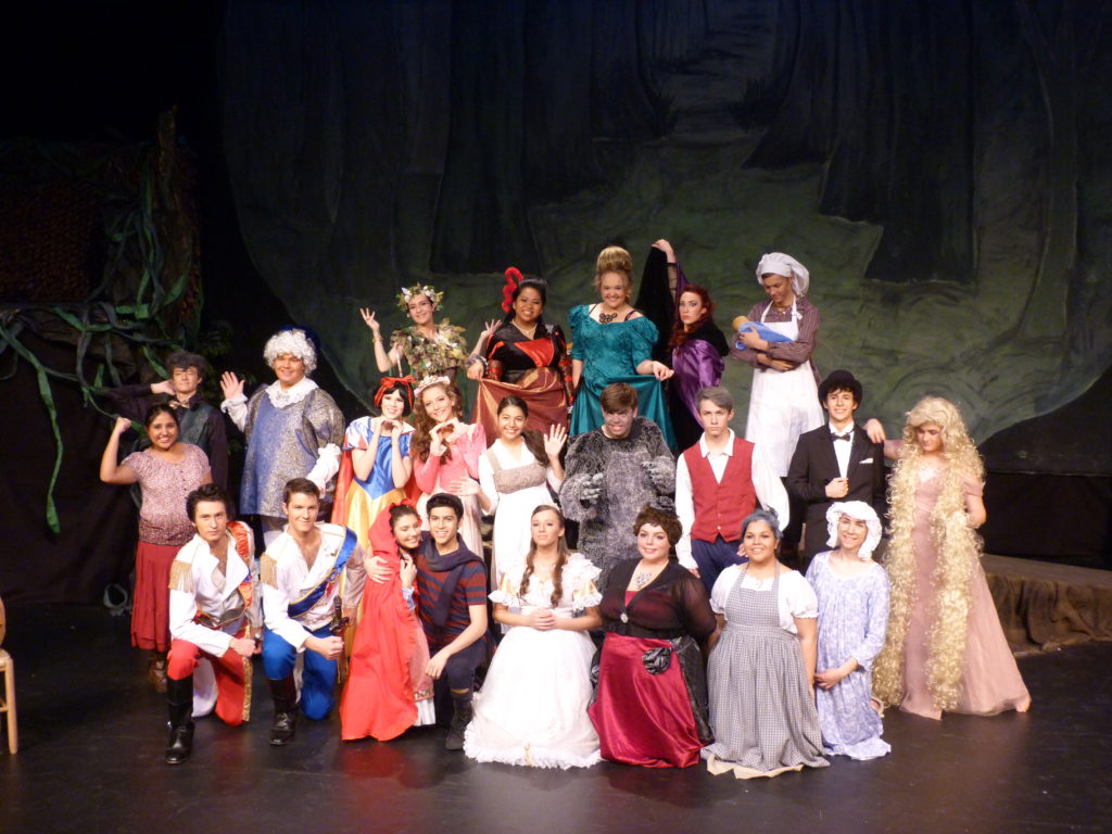 The cast of Seton Catholic Preparatory's production of "Into the Woods" performs Feb. ##. (courtesy photo)