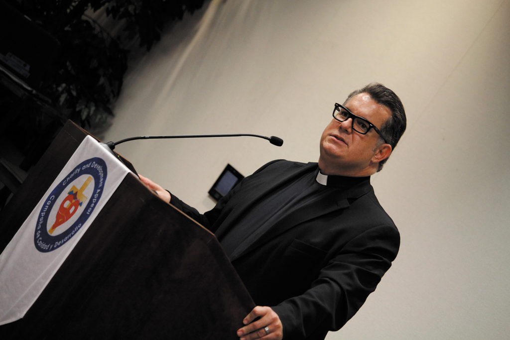 Fr. Greg Schlarb is vicar for Stewardship in the Diocese of Phoenix and oversees the Charity and Development Appeal. The CDA supports over 70 community and charitable ­organizations that assist individuals and families in need or in crisis. (Ambria Hammel/CATHOLIC SUN)