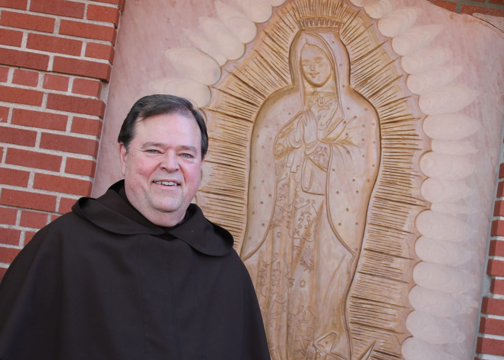 Fr. Bradley Peterson, O. Carm., seen here Jan. 16 outside St. Agnes Parish in Phoenix where he is pastor, lauded St. Therese of Lisieux’s “Little Way”. “Her way does not require some superhuman to do it but just a person who is open to God’s grace each and every day,” Fr. Peterson said. (Joyce Coronel/CATHOLIC SUN)