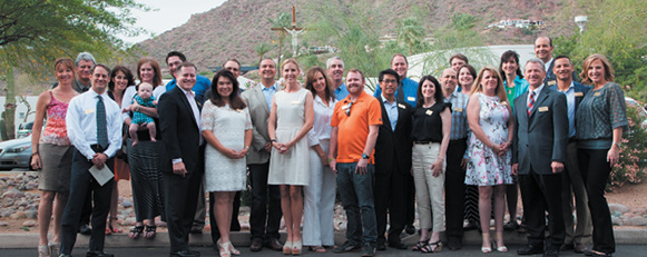 Members of the Catholic Leadership Circle at a reception May 14 at Mount Claret Retreat Center. (Photo courtesy of Catholic Community Foundation)