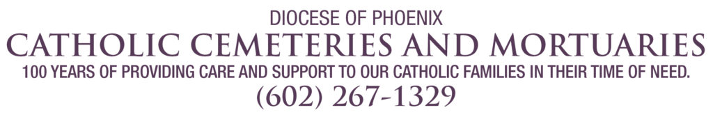 CATHOLIC CEMETERIES AND MORTUARIES BANNER