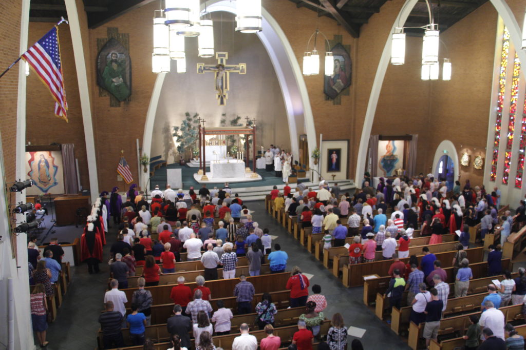 Catholics from across the Valley filled Ss. Simon and Jude Cathedral for a morning Mass and Rosary for the United States of America July 4 that closed out the local observance of the nationwide Fortnight for Freedom. (Ambria Hammel/CATHOLIC SUN)