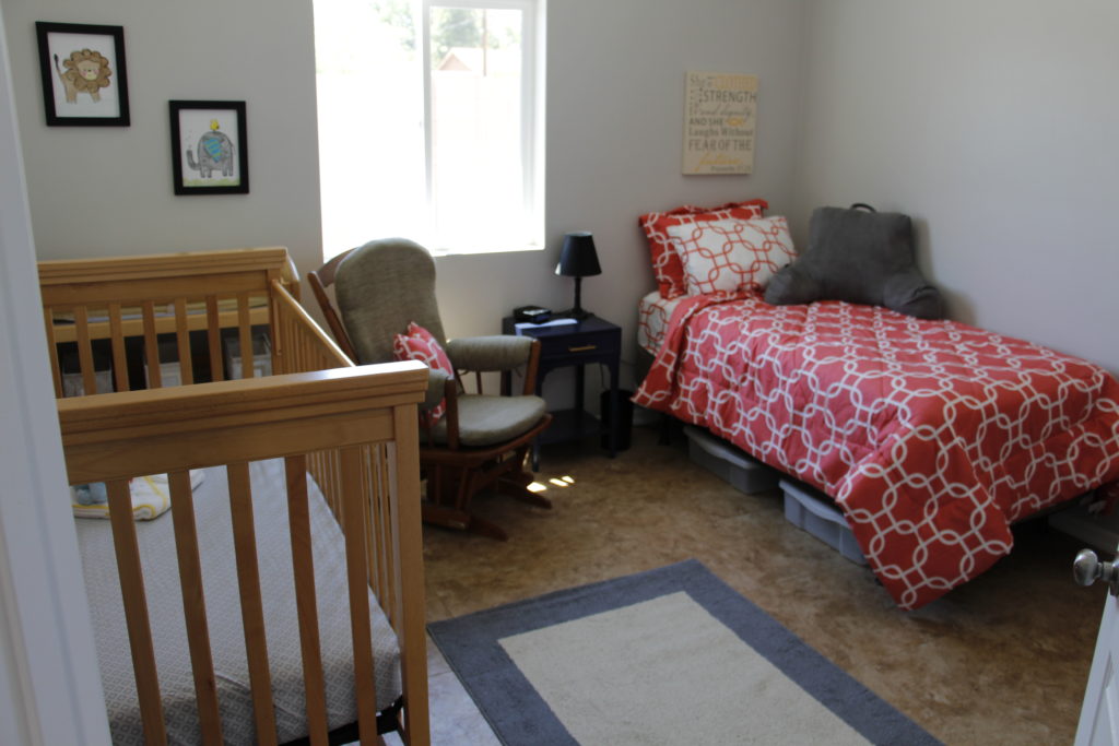 One of the few rooms inside The Hannah House that will welcome a newly parenting mom who otherwise would not have a stable place to live. The Mesa home is the newest Maggie's Place home to open in Arizona. (Ambria Hammel/CATHOLIC SUN)