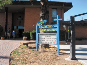 Holy Trinity Newman Center serves Northern Arizona University’s Catholic community. On Aug. 28, some 400 students will gather for a “Fugitive” event that begins at the center with students running through campus and then running back without getting tagged. (Courtesy of Holy Trinity Newman Center)