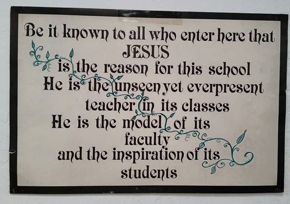 Most diocesan schools have these words posted somewhere on campus. St. Joseph School in Cottonwood shared them on its Facebook feed July 29.
