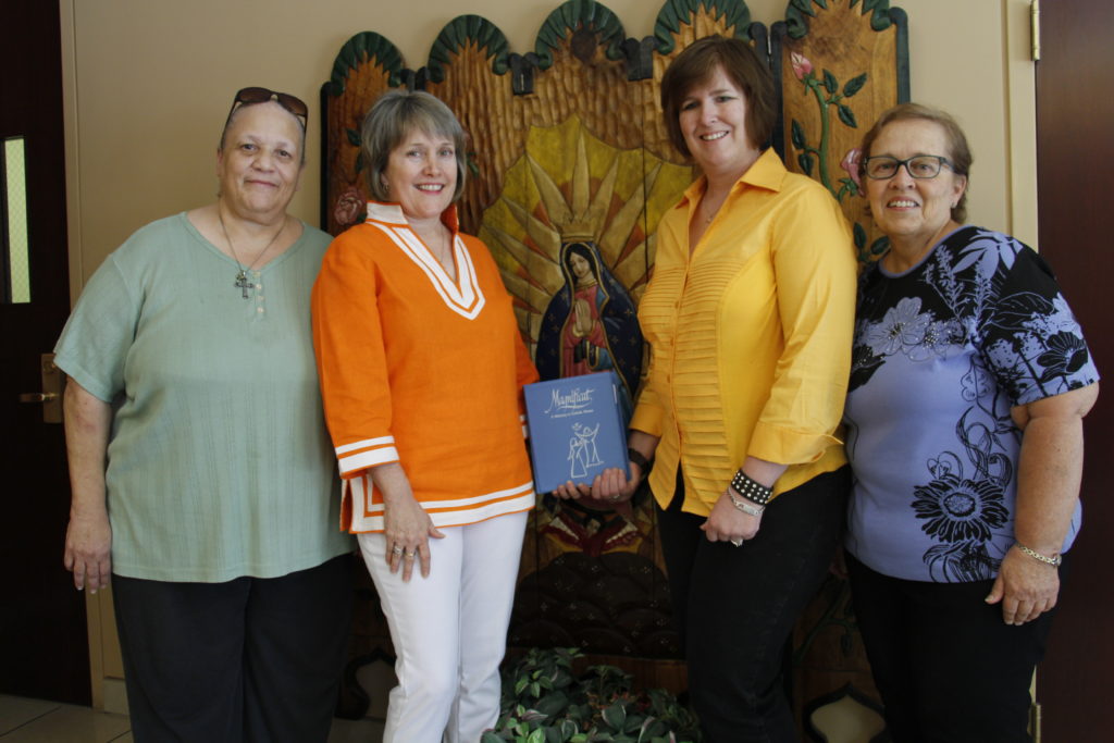 Leaders for the new Phoenix chapter of Magnificat pose for a photo June 25. (Ambria Hammel/CATHOLIC SUN)