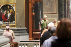 Archbishop Charles J. Chaput, OFM Cap., delivers the homily for the World Meeting of Families opening Mass. Sarah Webb/Courtesy of CatholicPhilly.com)