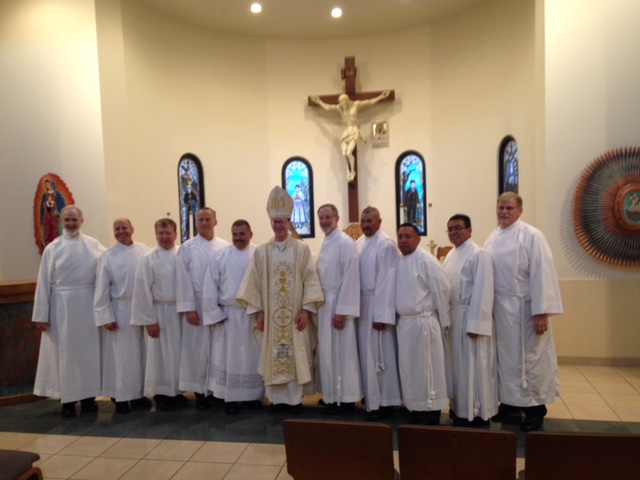 The 2018 diaconate cohort members are officially candidates for teh diaconate following their admittance Aug. 21. (courtesy photo)