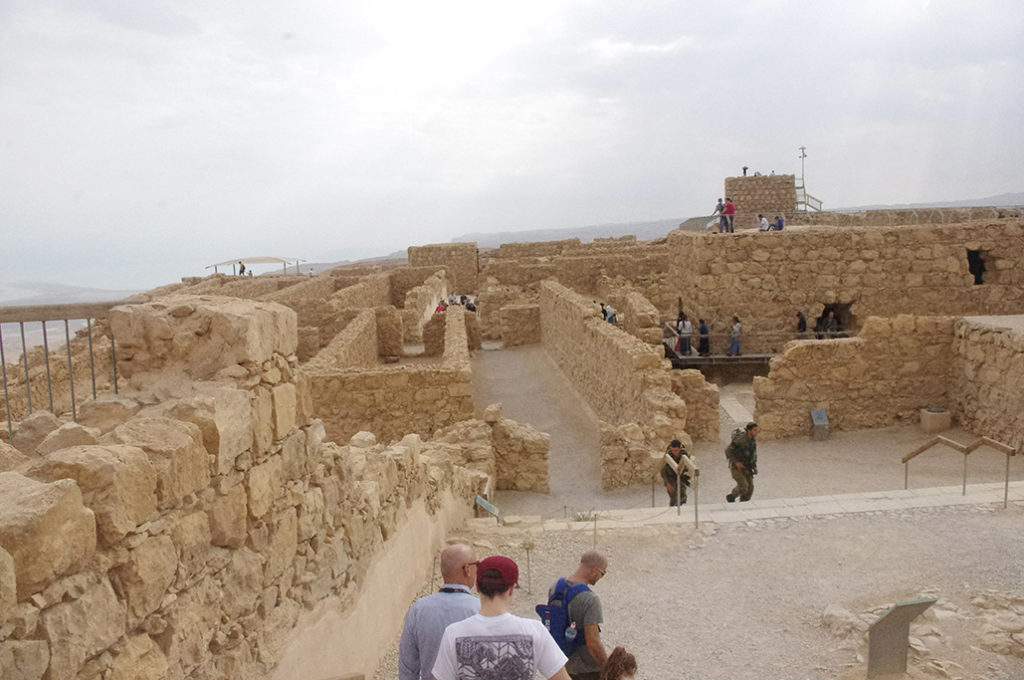 Tourists from around the world visit the Masada, an ancient fortress built by Herod in the first century B.C. The fortress came under attack by the Romans in the first century A.D., and rather than face annihilation, more than 900 Hebrew soldiers committed mass suicide. (Joyce Coronel/CATHOLIC SUN)