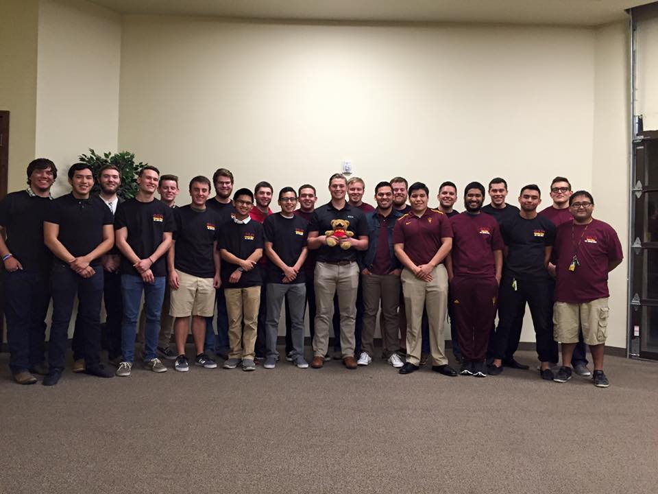 The men of the Alpha Colony of Phi Kappa Theta at Arizona State University in Tempe (courtesy photo)