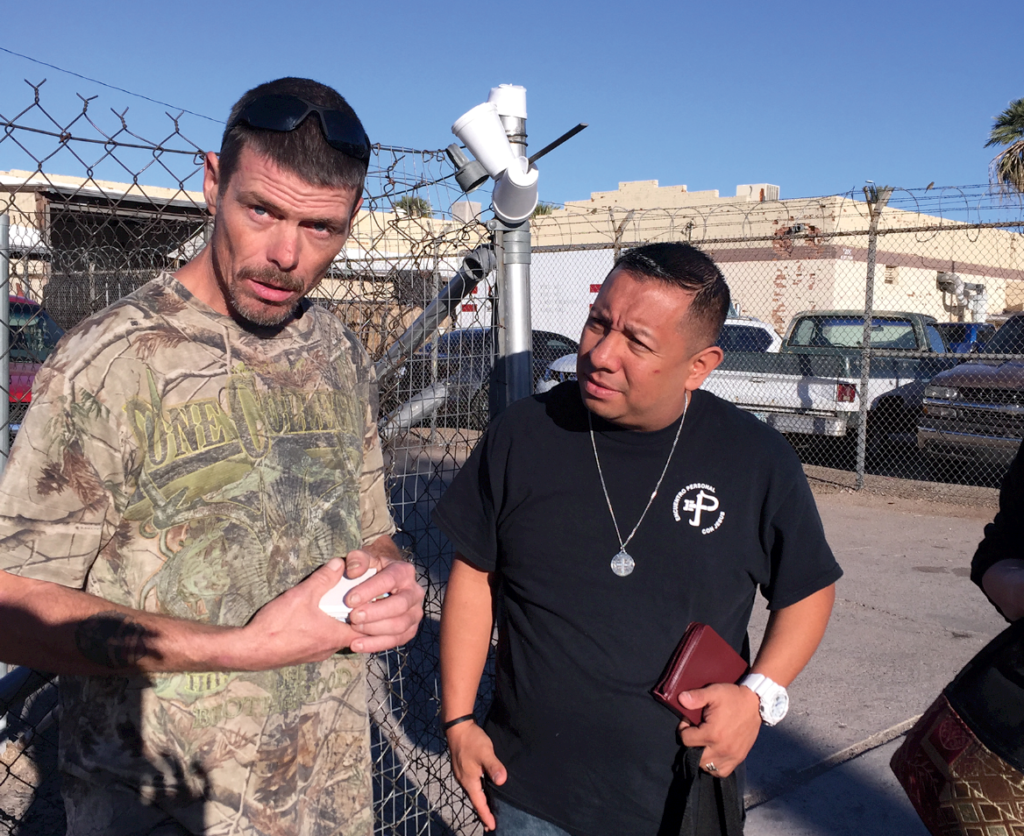 Juan Carlos Gonzalez, a St. Mark parishioner, found mercy through the Personal Encounter with Jesus retreat and now shares the message with addicts and the homeless in downtown Phoenix. (Joyce Coronel/CATHOLIC SUN)