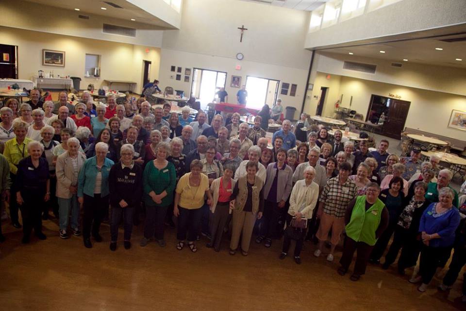 Volunteers gathered for an appreciation event days after St. Elizabeth Seton, "a parish with heart," celebrated its 40th anniversary in Sun City Jan. 31 (courtesy photo)