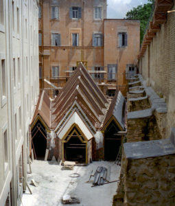 The Chapel of the Holy Spirit in Rome is seen under construction in this undated photo. (CNS photo/courtesy of Astorino) 