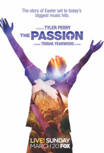 This is a poster from "The Passion," a two-hour, live musical event being broadcast by Fox from New Orleans on Palm Sunday, March 20. The Scripture-based narrative, written by Peter Barsocchini, will unfold live on a stage erected in the city's Woldenberg Park and through a series of pre-taped segments broadcast on the stage's jumbo screen. (CNS photo/courtesy Clarion Herald) 