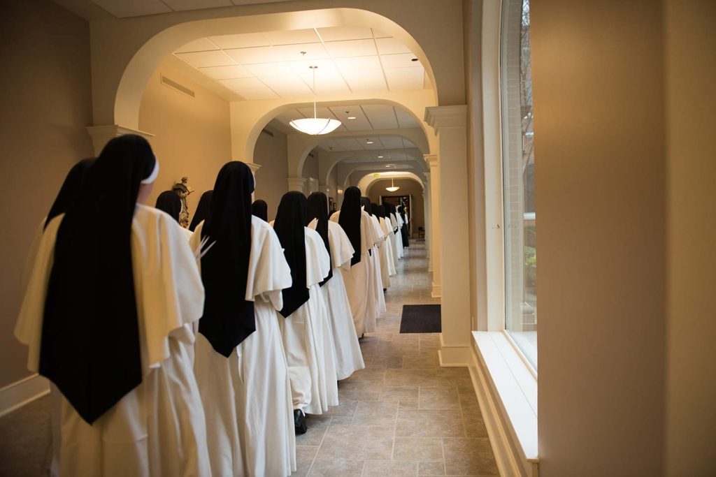 Dominican Sisters of St. Cecilia participate in a 40-hour (courtesy photo)
