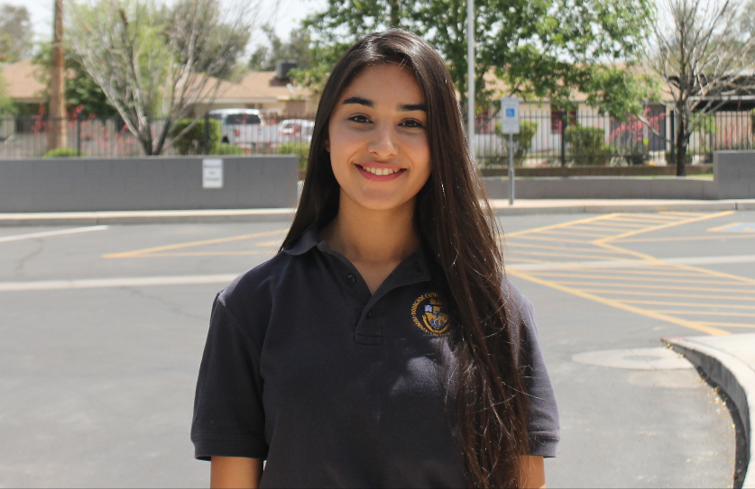 Glenda Soto, is a senior at Bourgade Catholic High School and among seven scholarship recipients for her work among Arizona veterans. (courtesy photo)