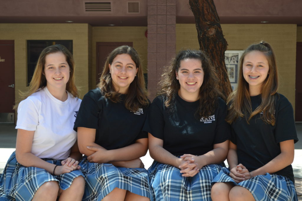 St. John XXIII eighth-graders placed first in state for the nationwide eCybermission project. (courtesy photo)