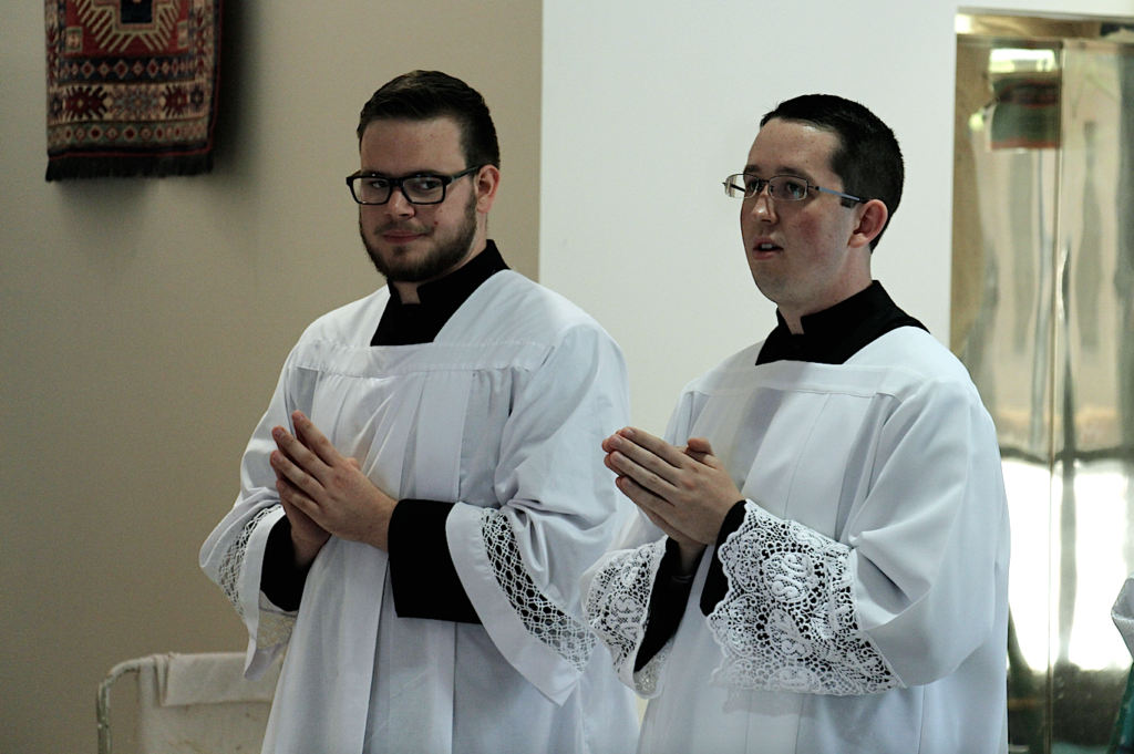Gabriel Terrill and Nathaniel Glenn were admitted as candidates for ordination June 11 meaning they have four years of theology ahead of them. (Ambria Hammel/CATHOLIC SUN)