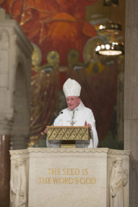 Bishop David A. Zubik of Pittsburgh delivers the homily at the July 4 closing Mass of the Fortnight for Freedom at the Basilica of the National Shrine of the Immaculate Conception in Washington. (CNS photo/Jaclyn Lippelmann, Catholic Standard) 