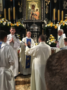 Archbishop Timothy P. Broglio celebrates Mass July 25 in Poland (Archdiocese for the Military Services, USA photo)